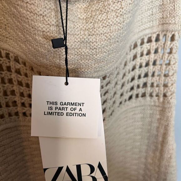 Zara crochet Fringe Midi Dress NWT BLOGGER FAVE - Picture 4 of 5